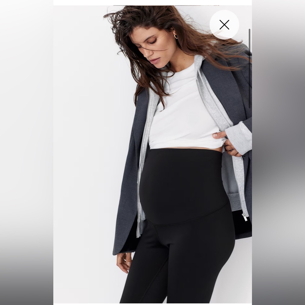 H&M MAMA BEFORE & AFTER SPORTS MATERNITY LEGGINGS color Black women’s size M